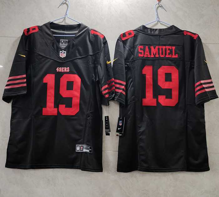 Men%27s San Francisco 49ers #19 Deebo Samuel Red 2023 F.U.S.E. Vapor Untouchable Limited Stitched Football Jersey
